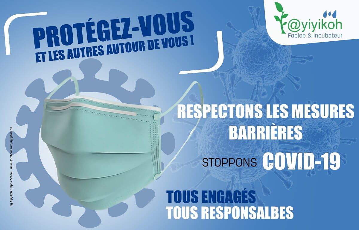 ayiyikoh's tweet photo. Se protéger, c'est aussi protéger les autres...#GoAyiyikoh #COVID19 #Covidciv https://t.co/1pGKLoBgC6