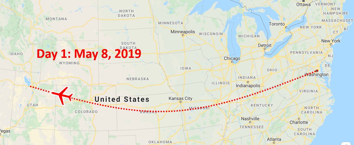We're all stuck at home right now, so I'm going to relive the EPIC trip I took last year to visit several National Park sites in the west, day by day.Today is Day 1: May 8, 2019.I flew from Washington to Salt Lake City to start my trip.