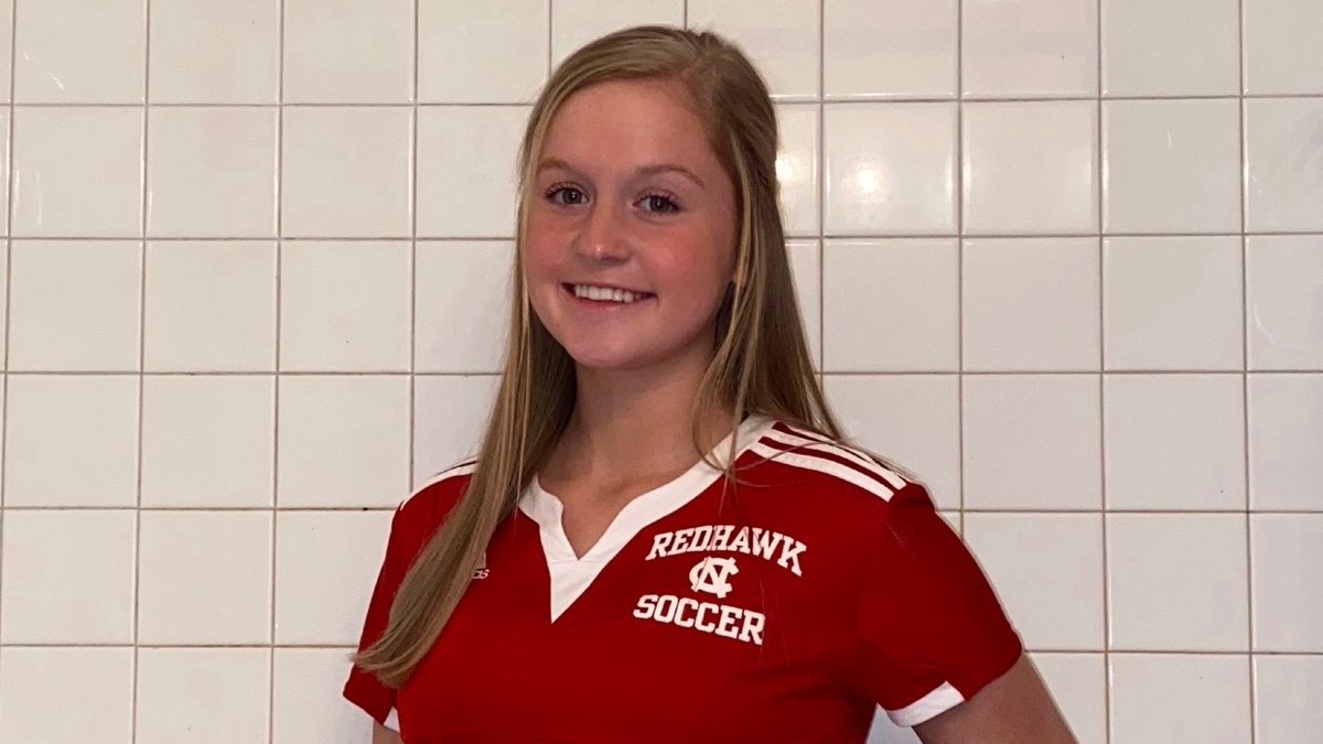 Our next senior is Audrey Hannan.
This season Audrey earned her first varsity letter for the Redhawks.  Audrey will attend the University of Portland this fall.