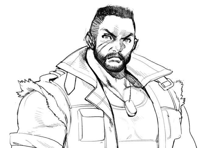 FF7R Barret 