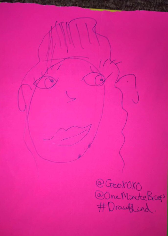 GeoX0X0's tweet photo. @OneMinuteBriefs #DrawnBlind
First time I got my other half to do one!!!!! π https://t.co/gkefzZQtJc