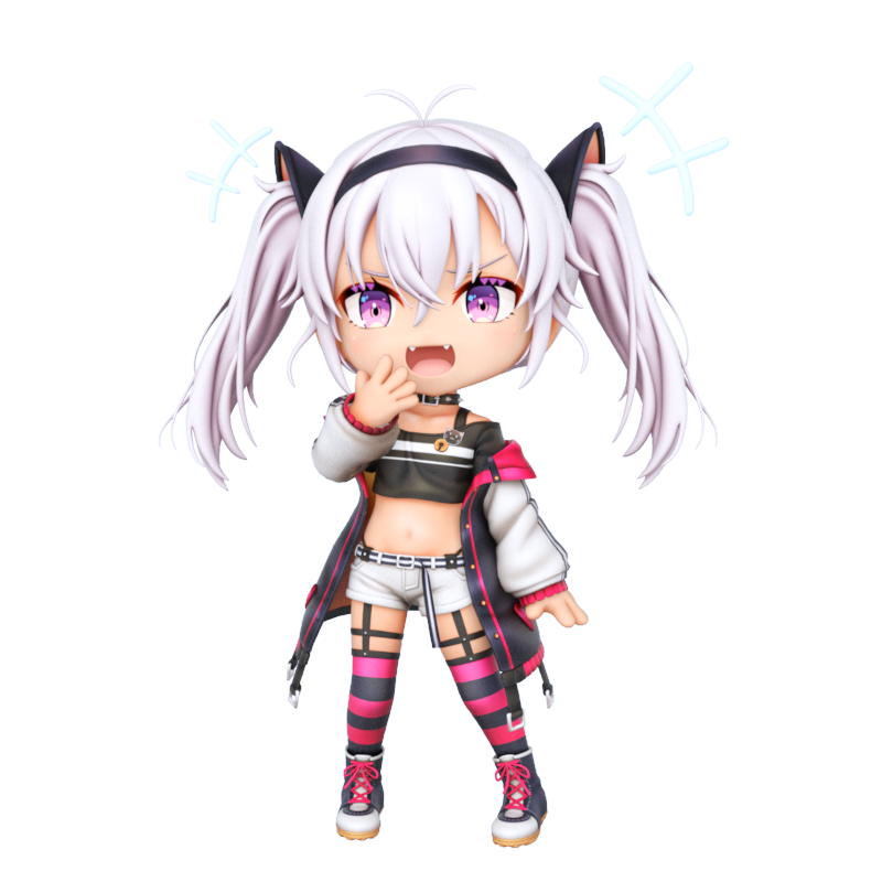 「マオマオ? figure style 3DCG
#マオのお絵描き帳 」|InabaTewi@にじそ07・wf2023sのイラスト