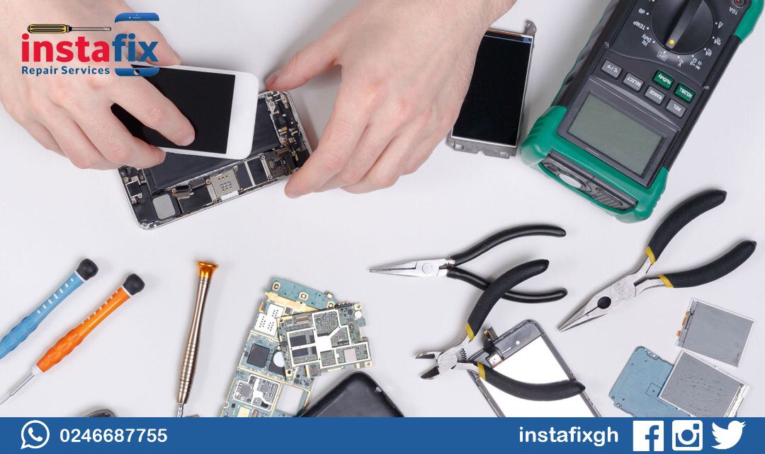 instafixgh's tweet photo. A broken phone is no fun. Luckily, we can fix it. And the best part is that we come to your location. Use https://t.co/jOrjIWn2yN to book a repair now.
#instafix
#StayAtHome
#StaySafe https://t.co/SPVVhWE8ZZ