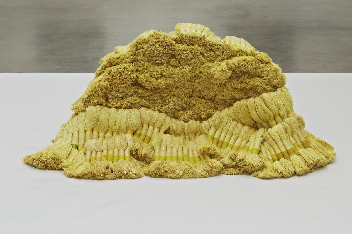 ICAinBOSTON's tweet photo. Reminded of her son, longtime ICA staff member Colette Randall updates her 2018 #FridayArtNote on Sheila Hicks's sculpture, after the artist herself sent a "personal and meaningful" postcard that intertwined both mothers' experience in this one artwork --> https://t.co/dIiTHn0zxl https://t.co/F0ZqhDezgY