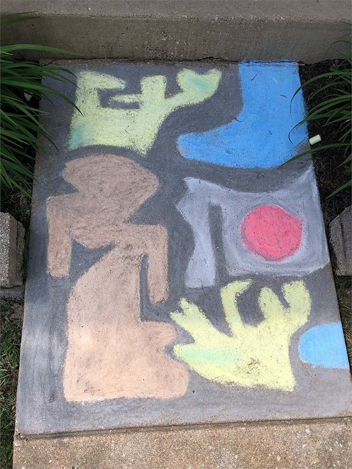 CCLSFIALA's tweet photo. Another great middle school artist doing Paul Klee's Park of Idols as their final project of the year. Work with what you got! @CCLSChargers #arted #ArtEducation #middleschoolart #artdistancelearning https://t.co/1IUXavgn2O
