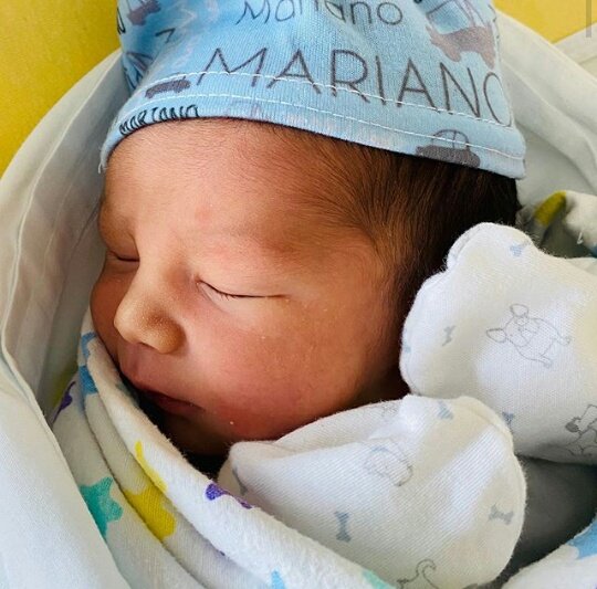 CABATELO1's tweet photo. Muchas felicidades a los Moritos por el nacimiento de su hijo Mariano 🎉💙#MoriBebé https://t.co/GwbdCADPhB