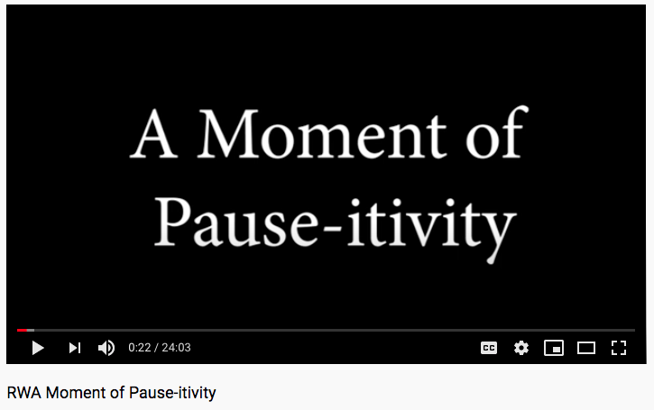 In honour of the Canadian Mental Health Association's Mental Health Week, the RWA staff wanted to share their  moments of "pause-itivity" and self-care during quarantine!

Check it out here: youtube.com/watch?v=pK590O…

Stay safe, healthy, and happy everyone 🌈