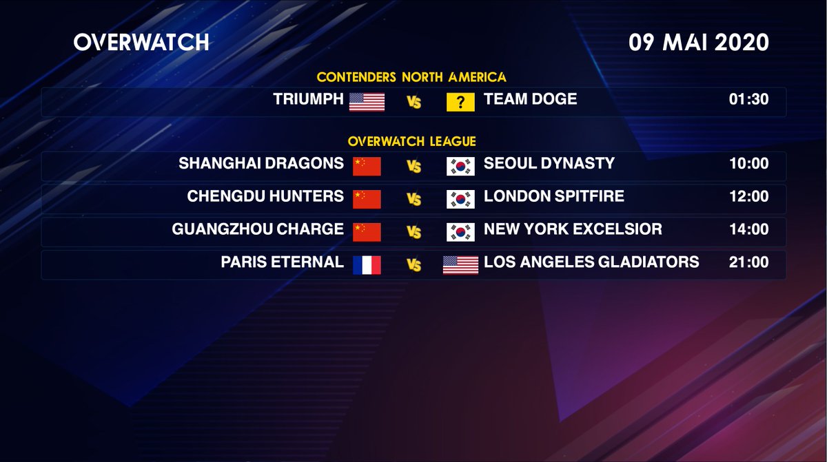 IMP_Overwatch's tweet photo. Programme Overwatch du 9 mai 2020👇 https://t.co/K88LlHzMQz