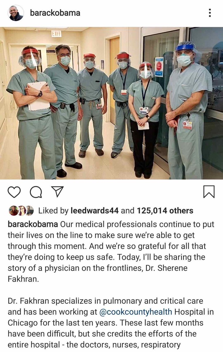 ERtox's tweet photo. Thanks @BarackObama for shouting out to my @CookCountyEM @CookCtyHealth ICU colleagues including Drs Sharene Fakhran and Renaud Gueret.  Thanks to @jaymargalus and Sarah Rice for donating shields like these to us! @CDMDePaul https://t.co/xVJdyi3Pve