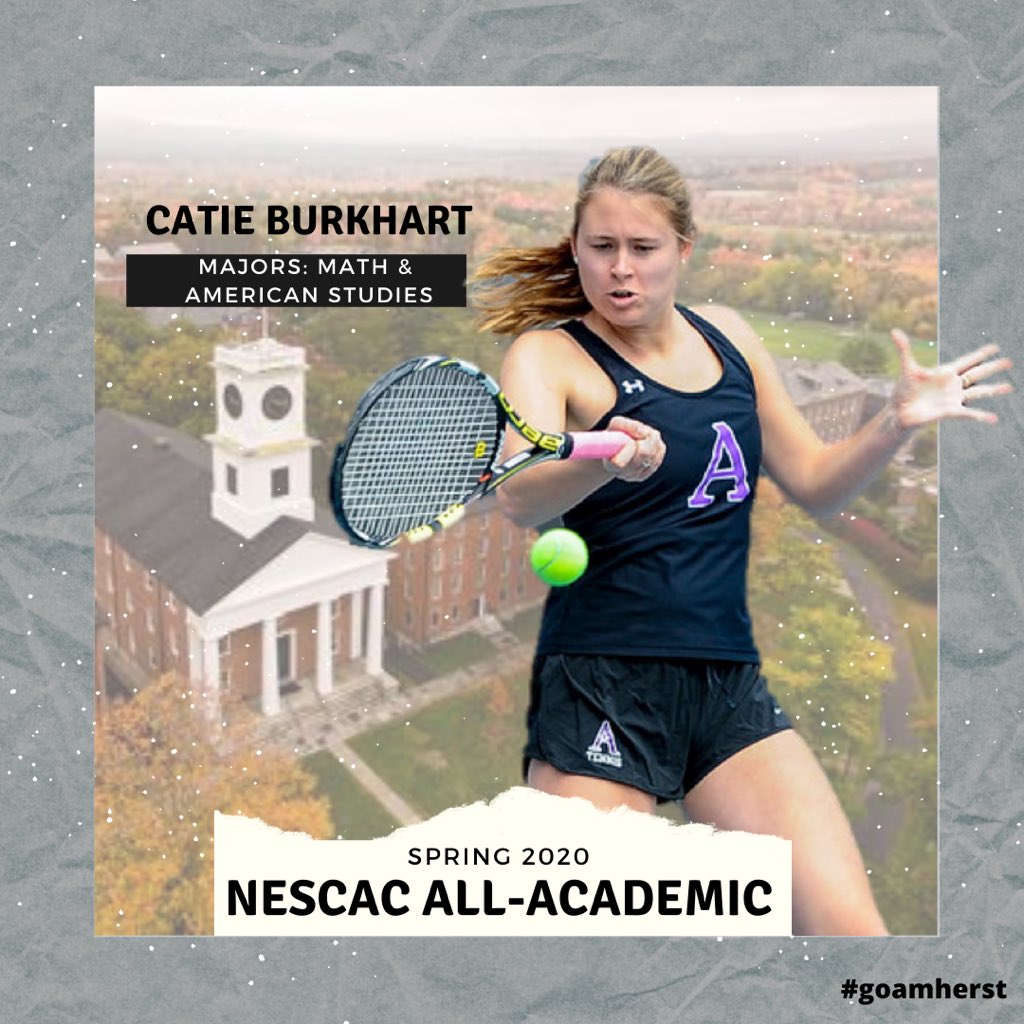 AmherstWTennis's tweet photo. Rounding out the Academic Squad for AMHERST are Anya Ramras’22, Catie Burkhart ‘21 and Maggie Owensby ‘22.

#goamherst https://t.co/KLPrPDWQow