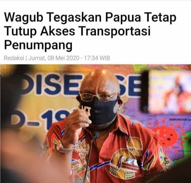 JAYAPURA, wartaplus.com - Menteri Perhubungan RI, Budi Karya Sumadi secara resmi telah mengizinkan seluruh moda transportasi baik darat, laut & udara utk kembali beroperasi sejak Kamis (7/5/2020) kemarin namun dengan pembatasan kriteria penumpang. #Coronavirusindonesia