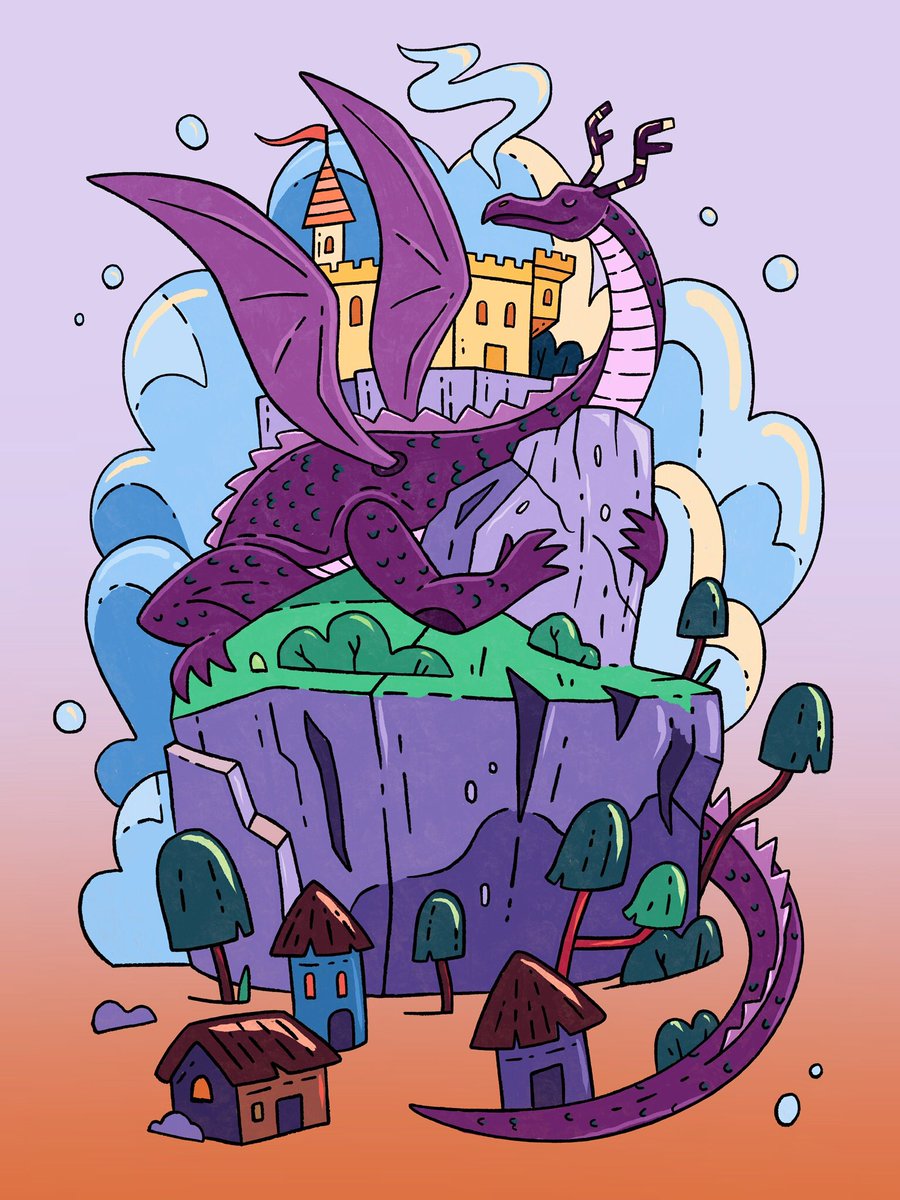 mamuttuth's tweet image. #ProcreatePowerUp 
Artwork created by Jarom Vogel “Home Sweet Home”
Thank you 🏡