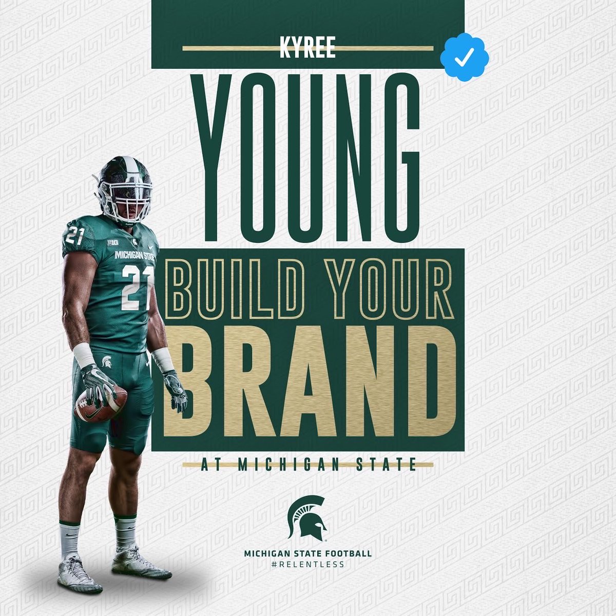 Ky Young (@kingky_4) on Twitter photo BUILD YOUR OWN BRAND!!! ONE THAT ONLY YOU CAN STAND ON.....🤴🏾💪🏾🏈🔥💯 #GoGreen #SpartanDawg #Spartans <a href="/PeaglerWilliam/">William Peagler</a> @Coach_mtucker BUILD YOUR OWN BRAND!!! ONE THAT ONLY YOU CAN STAND ON.....🤴🏾💪🏾🏈🔥💯 #GoGreen #SpartanDawg #Spartans <a href="/PeaglerWilliam/">William Peagler</a> @Coach_mtucker