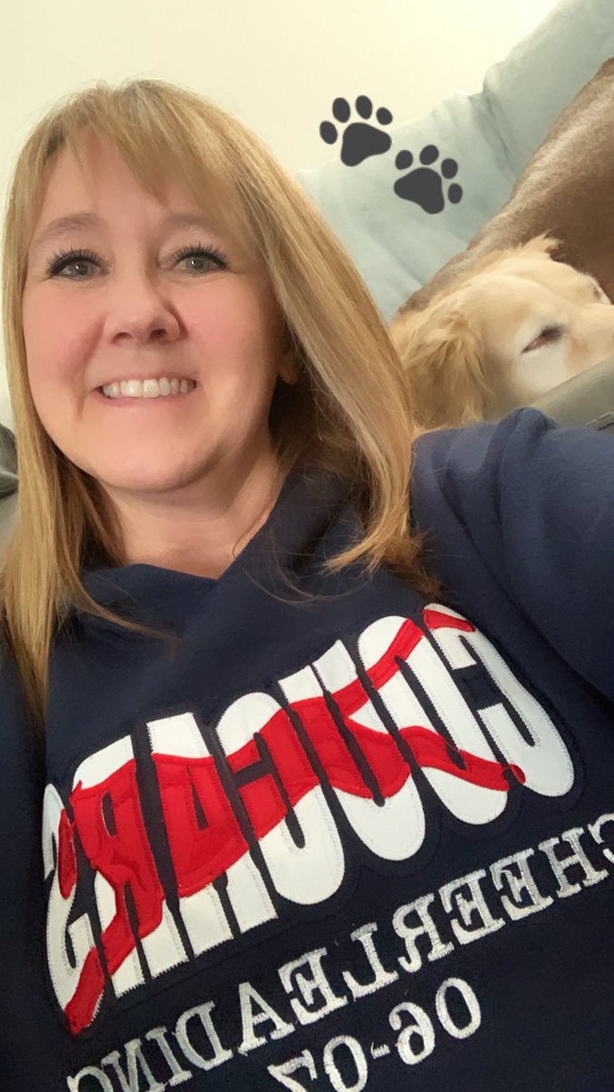 One of Mrs. Hill’s favorite throw back sweatshirts. Shout out to Conant cheer!  Take care of yourselves Cougars, we are here if you need us. #ConantCougars