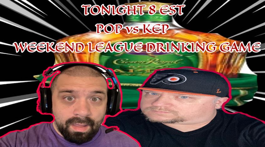UseCodePOP's tweet photo. 1 Hour until Weekend League Battles vs @BigKep13
EVERY LOSS = SHOT
EVERY TD GIVEN UP = SHOT
EVERY INT THROWN = SHOT
EVERY USER PICK = SHOT FOR OTHER
EVERY PICK 6 FOR = SHOT FOR OTHER
EVERY PICK 6 AGAINST = SHOT FOR OTHER
https://t.co/YqP8d6y891
https://t.co/SoMocWclMA https://t.co/SaRCrQIymH