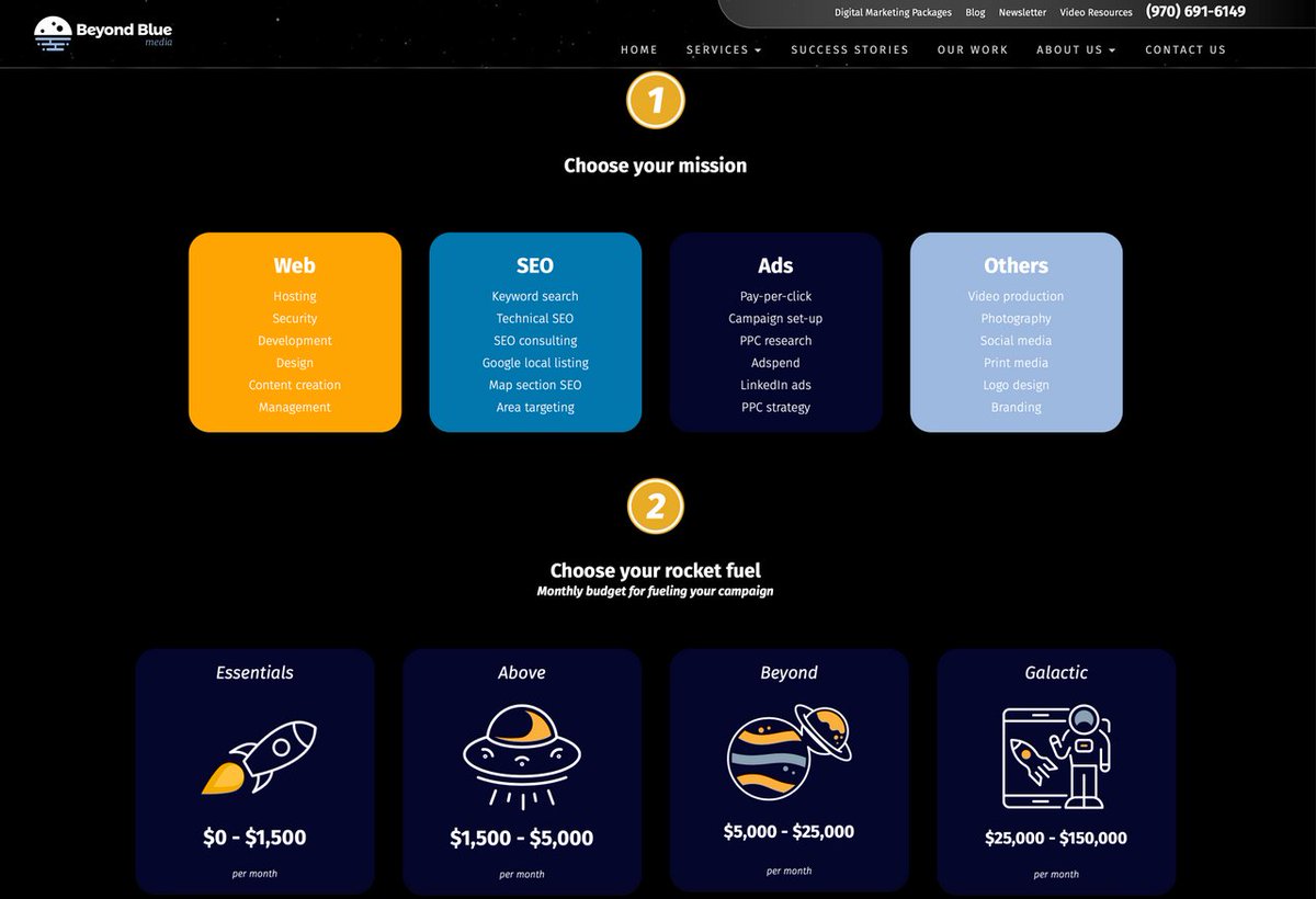 beyondblue10's tweet image. Our team is ecstatic to unveil this new feature of our website. We custom-coded the backend to make the interactive packages auto-populate on the contact form at the bottom (a fancy way of saying: it&apos;s super user-friendly!). 

beyondbluemedia.com/work-with-us/
#CustomCoding #AboveAndBeyond