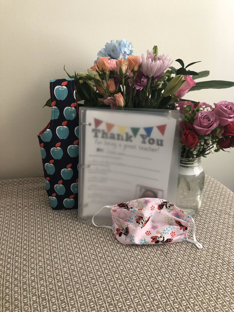 Feeling the love from my amazing students! The Minnie Mouse mask is perfect!!