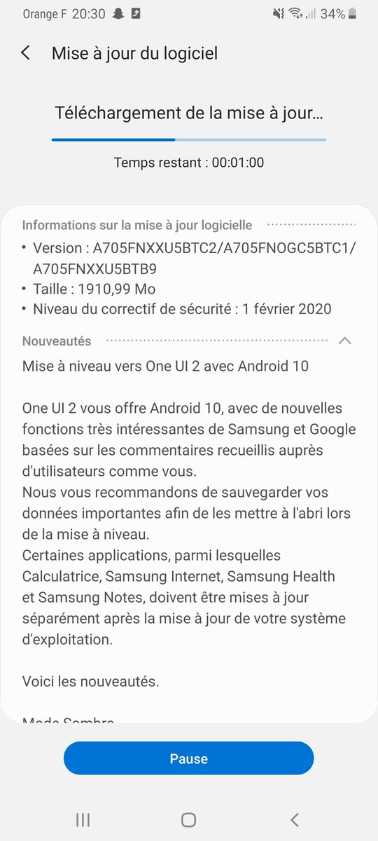 1AntoineBesnard's tweet image. Enfin😍😍😍
@SamsungFR #Android10 #OneUI2