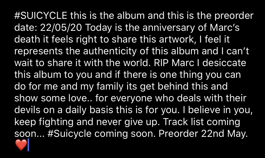 MicRighteous's tweet photo. MY THIRD STUDIO ALBUM #SUICYCLE AVAILABLE FOR PREORDER 22nd MAY!

Track list coming soon.... 

RT ❤️🙏🏽 https://t.co/KfkiS7hKHb