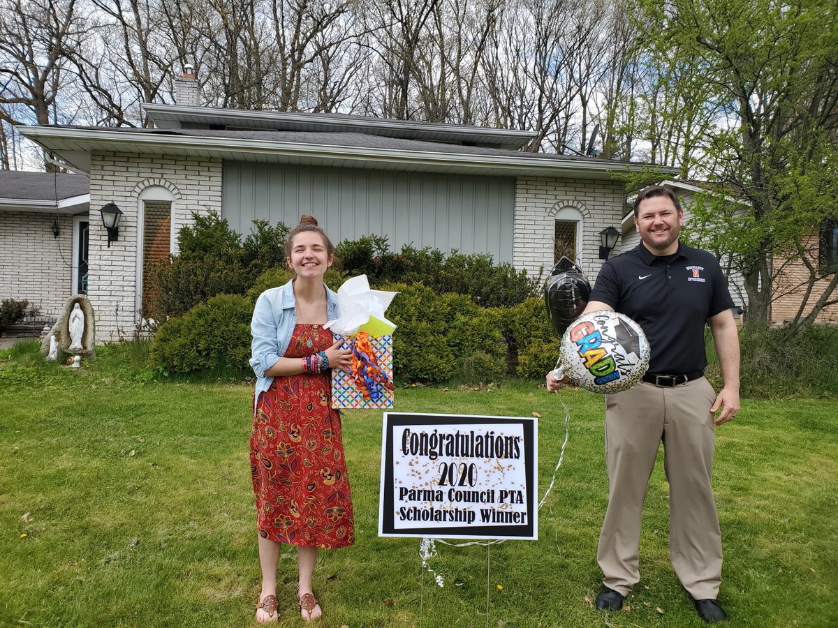 PCSDgreenvalley's tweet photo. Parma Council PTA Scholarship winner for Association of Parma Administrators! Congratulations Jessica! You deserve it and GV appreciates your work as a project more tutor. #PCSDProud #ProjectMore #GreenValleySprout https://t.co/BT0CM7ssbv