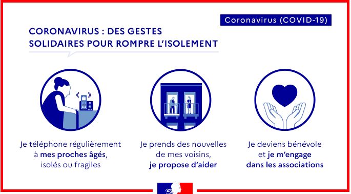 Pour aider à rompre l'isolement des pers âgées durant le #confinement &amp; initier des actions solidaires, @MinSoliSante a mis en place
➡️Le 0800 130 000 qui met en relation les pers isolées/vulnérables avec la plateforme «Croix-Rouge chez vous»
➡️Le portail rompre-isolement-aines.gouv.fr