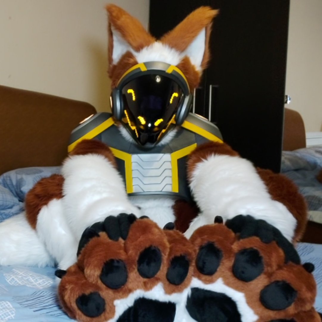 Protogen Fursuit Head and Paws NOT Made by Me Read the 