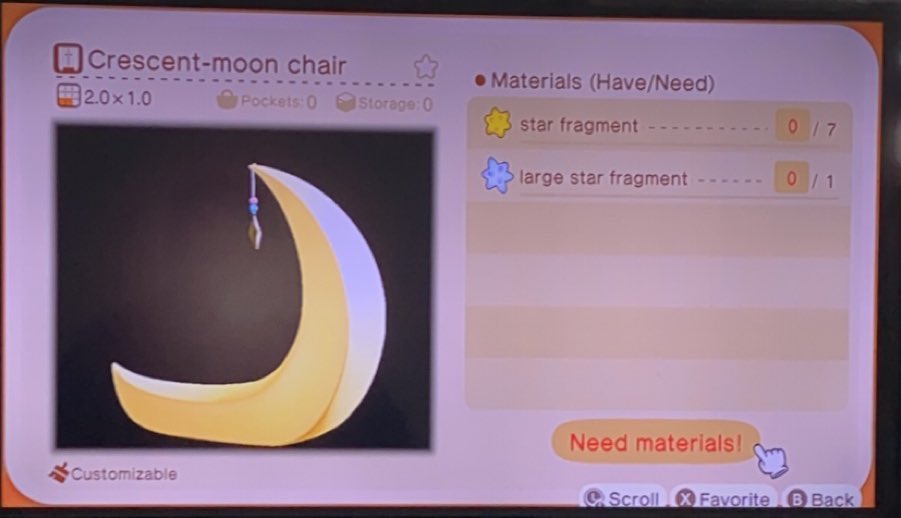 ofcursedhalos's tweet photo. Opening this back up again if anyone wants a moon chair!!! #acnh #moonchair #AnimalCrossingNewHorizons https://t.co/z7fHWGbPnG