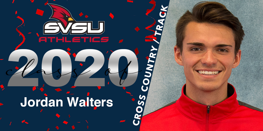 Congratulations to 2020 SVSU Athletics Graduate Jordan Walters!
Sport - <a href="/SVtfxc/">SVSU Track & XC</a> 
Major - Marketing