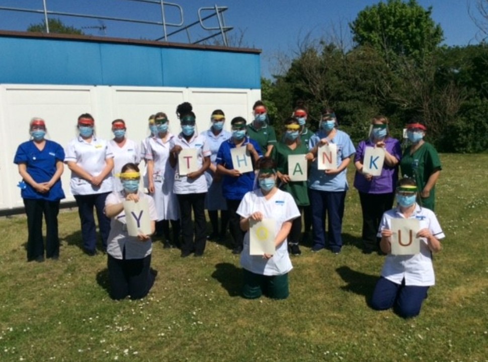 dot2dott41's tweet image. Wallingford community hospital saying Thank You xx