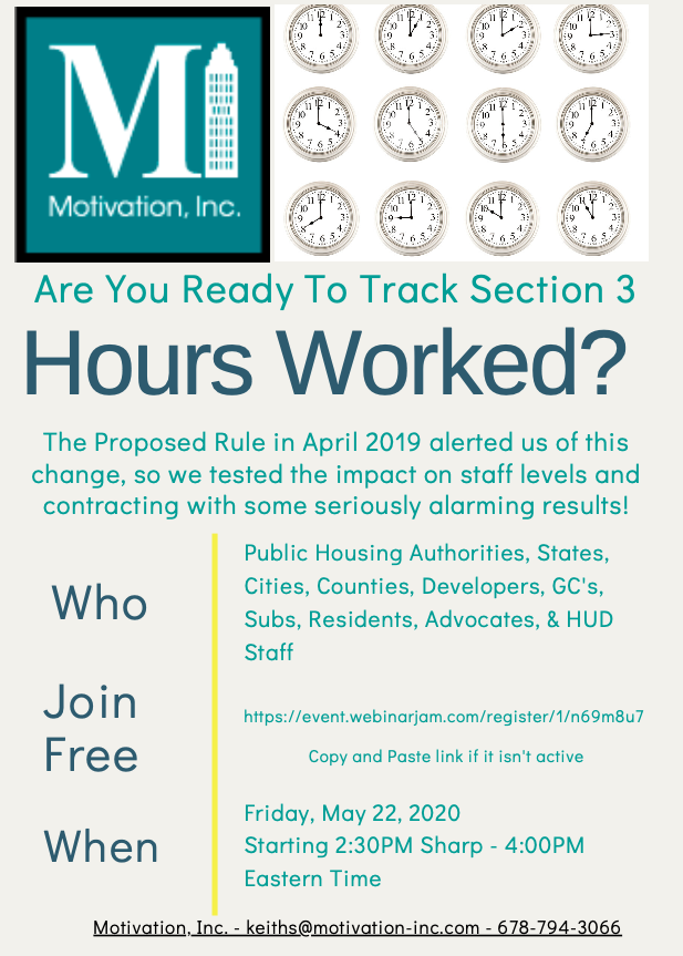 Section3News's tweet photo. Corrected - Section 3 Training - Are You Ready to Track Section 3 Hours Worked? - https://t.co/52Vi3MnL1Y https://t.co/cDFUkwcINm
