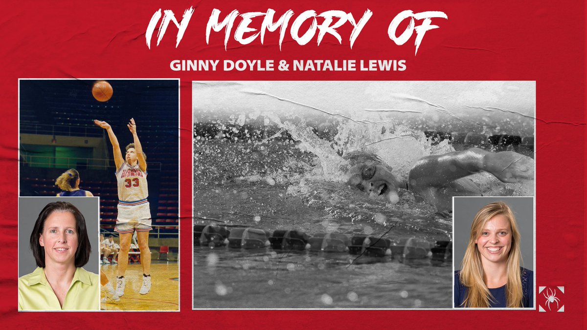 SpiderWBBall's tweet photo. This weekend, we will remember Ginny Doyle &amp; Natalie Lewis. Two beloved members of the Spider Women’s Basketball Community.❤️🕷🏀 #SpiderStrong #OneRichmond https://t.co/T1Zi7eVvkw