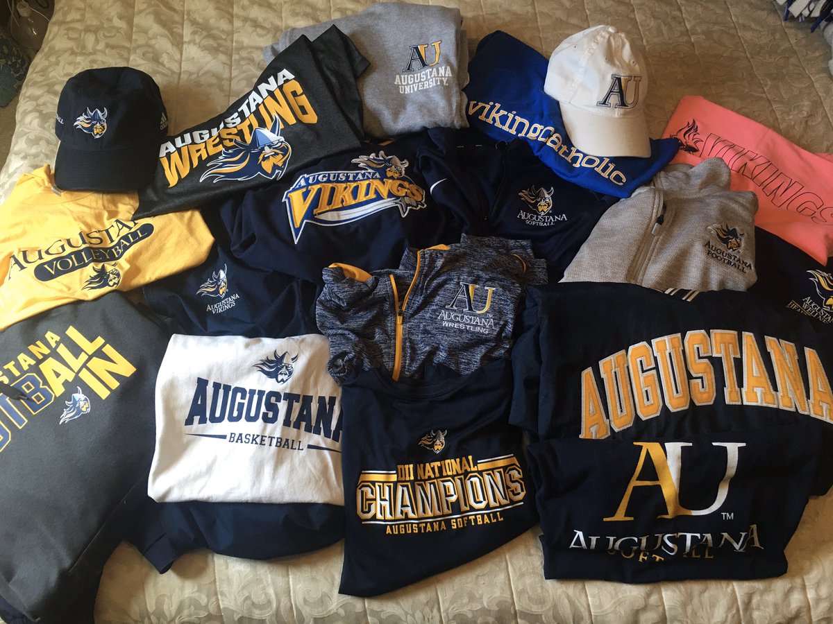 sharon_heap's tweet photo. But how do I pick ONE to wear on Augie Pride Friday?? Love them all!! #AugiePrideFriday https://t.co/e3uMq7wgoK