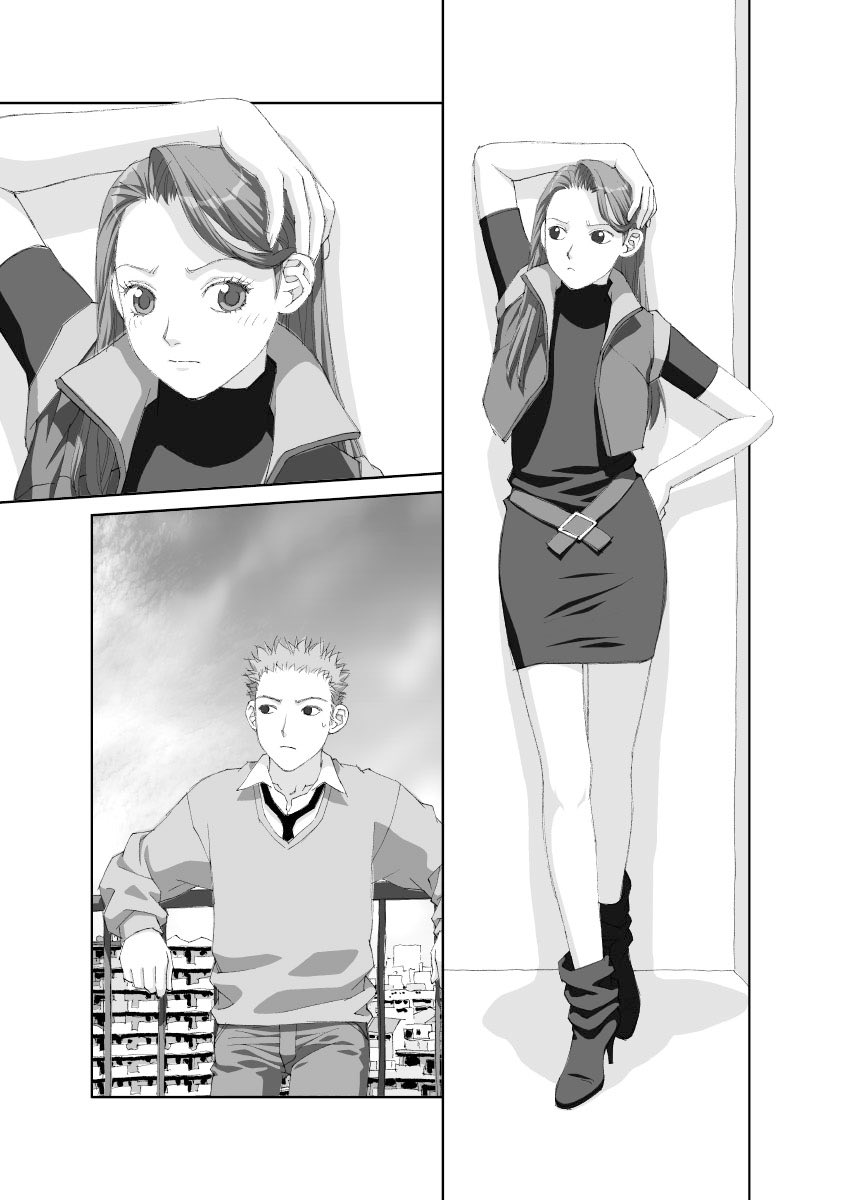 「ボクのふたつの翼」から、台詞フキダシ無し絵、その,29
ペン入れした原画をスキャナーでMacに取り込んでPhotoshopで彩色から仕上までしています

今日はこのへんで失礼します
おやすみなさい😴 