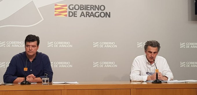 Javier Allué y Francis Falo, en rueda de prensa.