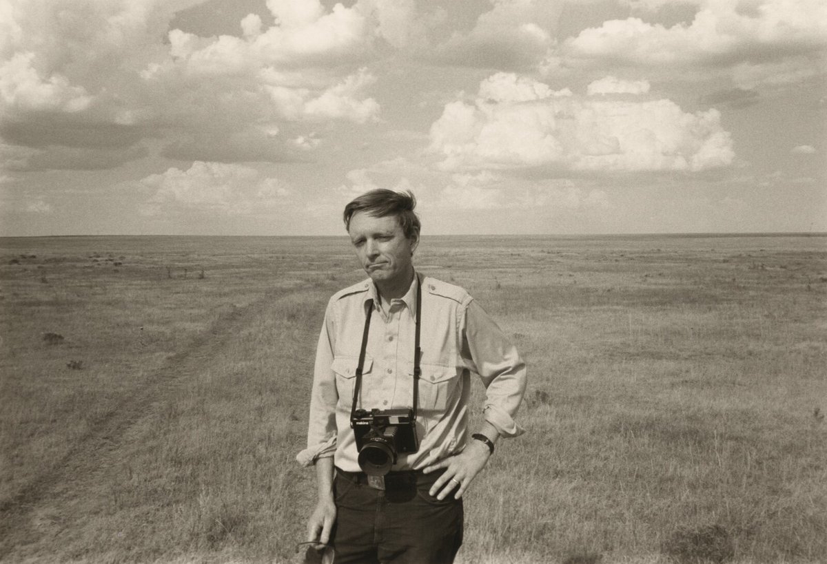 In honor of Robert Adams’s 83rd birthday, today we’ll take a tour of his photographs in our collection.  #MuseumFromHomeExplore more than 200 photographs by Adams:  http://go.usa.gov/xv7mz ["Self-Portrait on the Pawnee Grassland, Colorado," 1983}