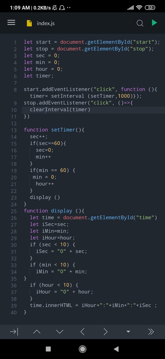 reonsparow's tweet photo. D11 of #100DaysOfCode - made a simple timer app using mobile. https://t.co/5jJcLxMmbP