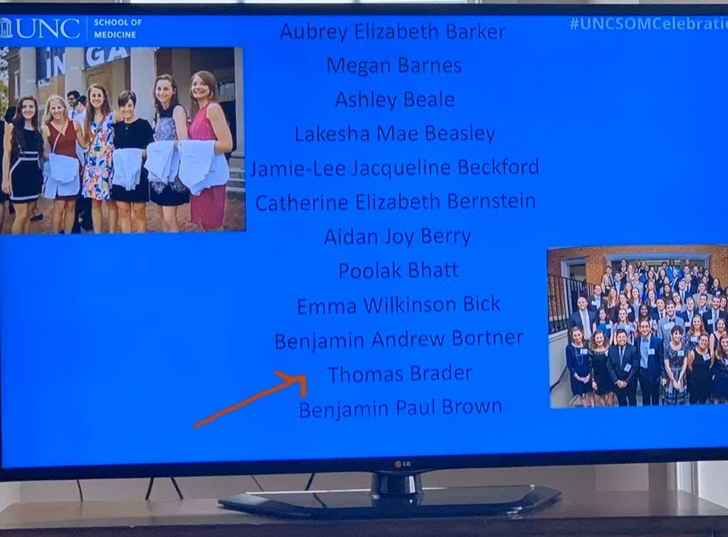 Super proud of my little brother earning his MD today!!!!! #UNCSOMCelebration2020