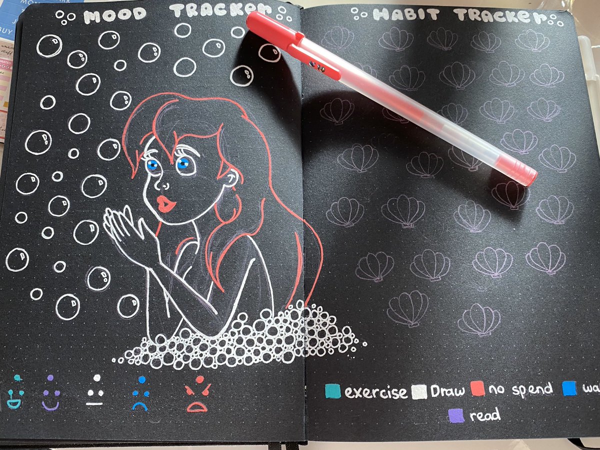 danny_direwolf's tweet photo. #FanArtFriday #Mermay #Ariel #Bujo 🧜‍♀️ https://t.co/5o5keUsmyy