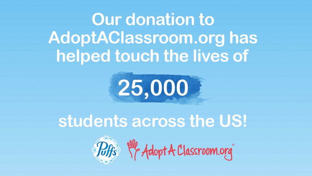 A BIG thank you to everyone who has helped us celebrate teachers this week! If you're in a position to help, please consider donating to @Adoptaclassroom here: spr.ly/60161CMxp 💙 
#TeacherAppreciationWeek #PuffsLovesTeachers