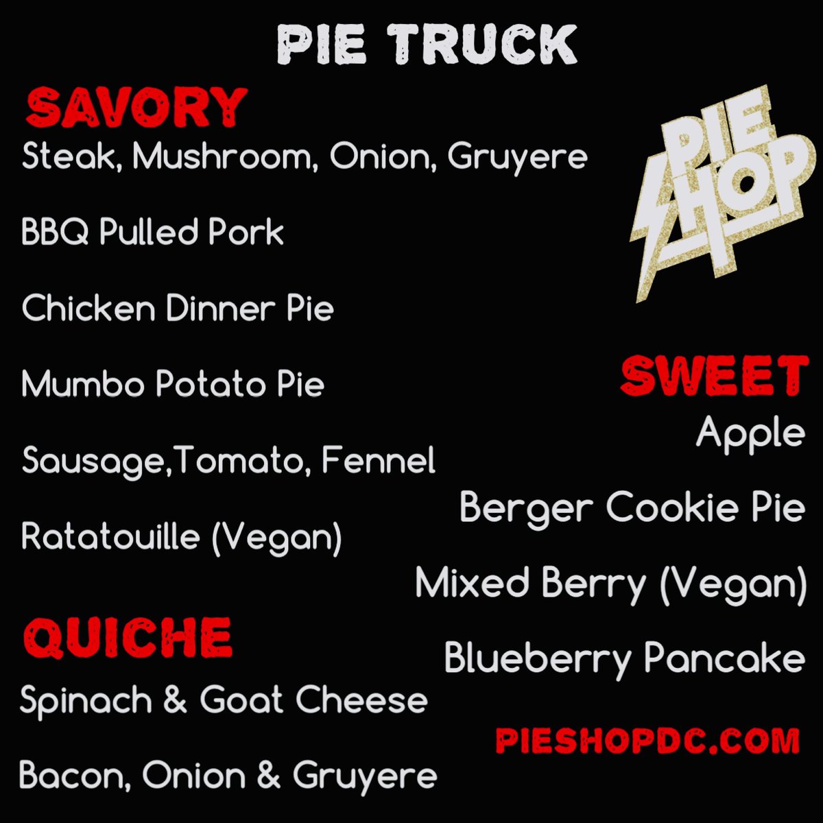 We are at The Connecticut Apartments Tonight! Here is a picture of tonight’s menu: