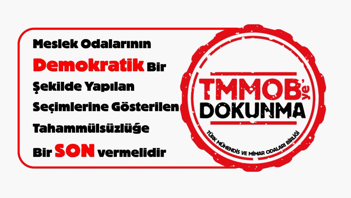 antalyaikk's tweet photo. TMMOB'nin seçimleri tüm üyelerinin katılımıyla, demokratik olarak yapılmaktadır. Demokrasiye gösterilen tahammülsüzlüğe bir an önce son verin! #TMMOByeDokunma https://t.co/BIFsacdK5E