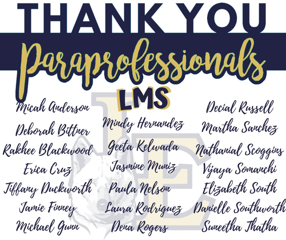 Happy Paraprofessional Day to our amazing Paras!!! Thank you, for all that you do!