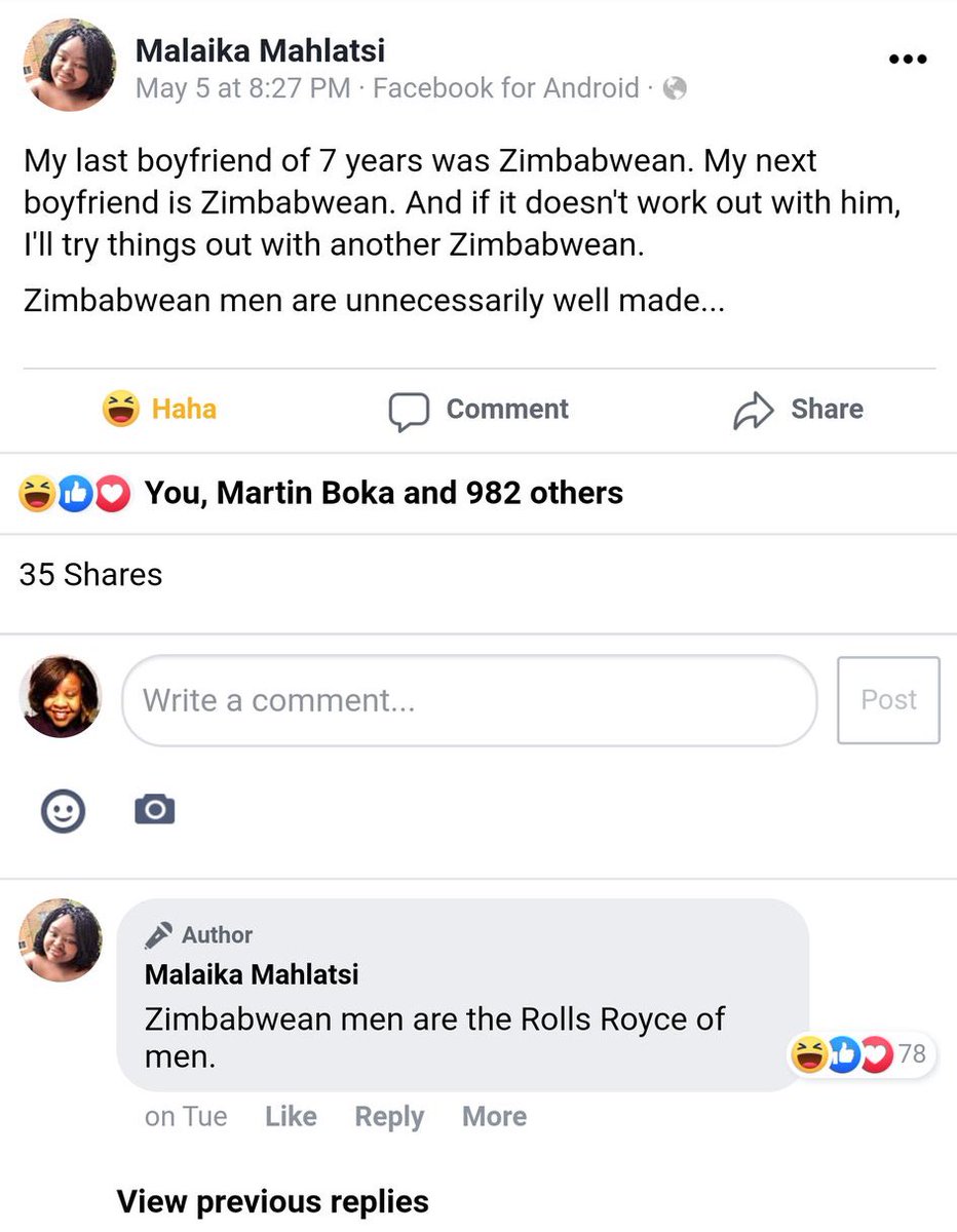 Zimbabwean Men are the Roll Royce of men!