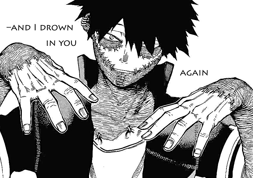 High dive into「frozen」waves–

              –where the「past」comes back to「life」

Fight fear for the selfish pain, it was worth it every time

「Hold」still–

             –right before we crash 'cause we both know how this「ends」

Our clock ticks 'til it breaks your glass–