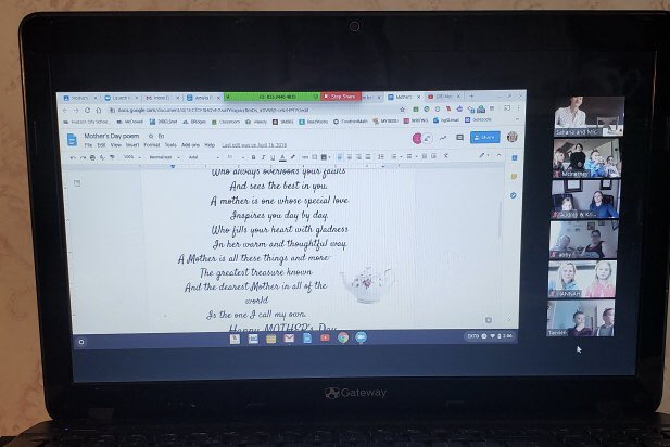 MrsMillerin207's tweet photo. Happy Motherβs Day to the Mothers and Families of A10 & A12πβοΈWe held our annual Tea, but this year it was virtual. We shared toasts, cheers, poems, songs, special facts and smiles. This brought such warmth to us on this cold day. The pics donβt do it justice! #WeareHudson π https://t.co/g1TzepsTPD