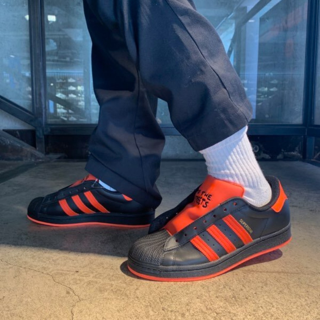 adidas superstar laceless orange