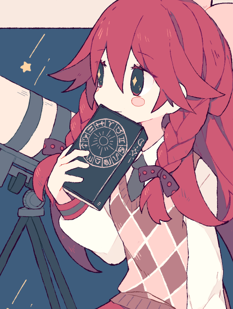 Melanbread's tweet photo. gijinka of celeste from animal crossing! i love her starry eyes ✨ https://t.co/p2jm4yLgsW