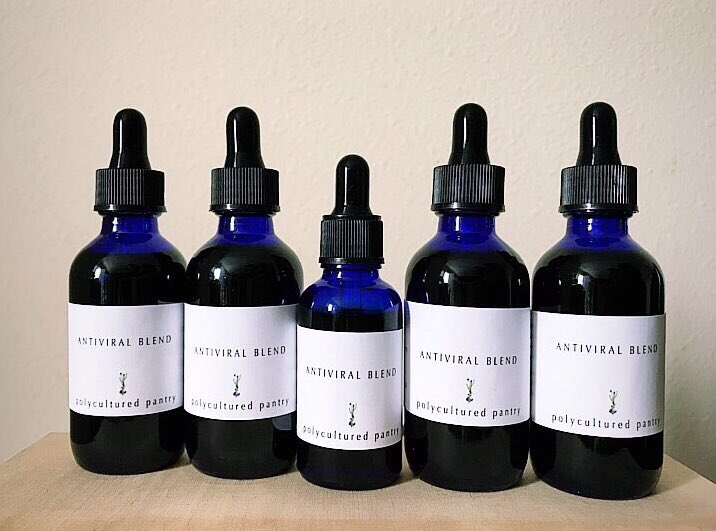 Information about the contents of the  @polycultured antiviral blend!