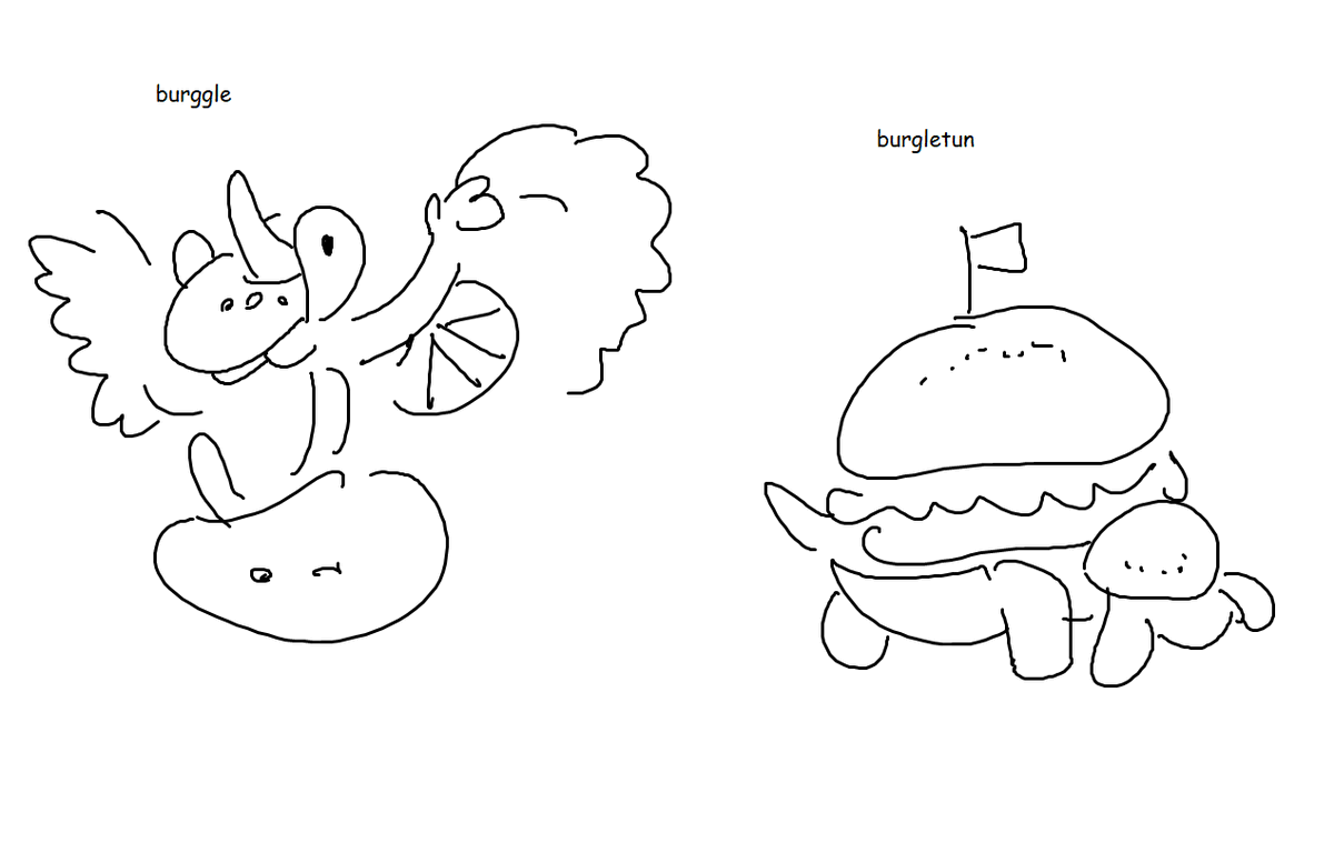 @pockles4nockles HRJKHSDJKSHDSJKJ ADORABLE BUT THIS REMINDS ME OF THE TIME I JOKINGLY MADE A BURGER VARIANT 