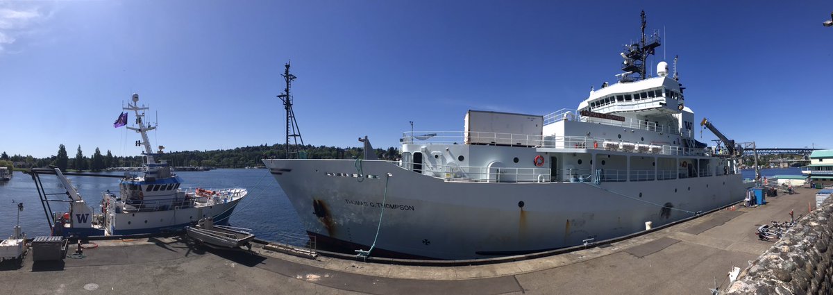 barefoot_wander's tweet photo. Possibly the most exciting morning I’ve had in a while. Rode with the TGT from the locks to MSB! And got to see so many people from @UWOcean (from a distance) and Seattlites come out to welcome her home. @UWEnvironment @unols https://t.co/EOltXOMEoC